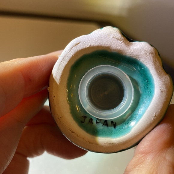 RARE Vintage Asian Bluegreen Dogs from Japan, Salt and Pepper Shaker Set - Picture 7 of 7